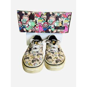 Vans Nintendo Shoes Princess Peach Girl Size 2.0 DIRTY NEEDS CLEANING Authentic
